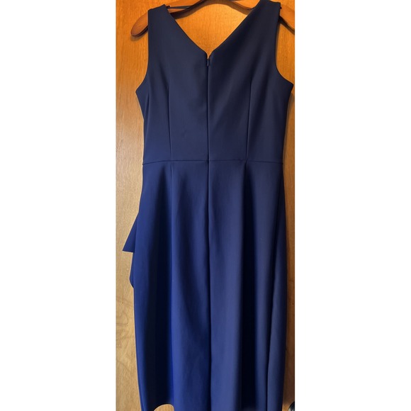 Alex Evenings Women's Short Faux-wrap Dress Hip Embellishment Blue Size 8 - Picture 4 of 6